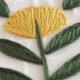 Stem stitch embroidery