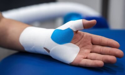 Wrist strapping KT Tape